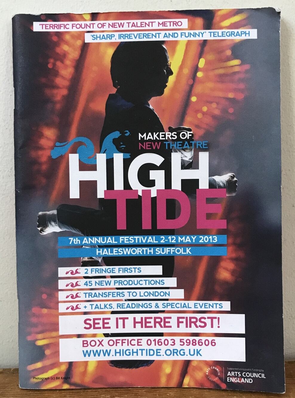 High Tide May 2013 Theatre Festival Halesworth Suffolk UK Playbill Pamphlet